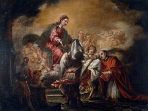 Imposition of the Chasuble on Saint Ildephonsus by Juan De Valdes Leal Oil Painting