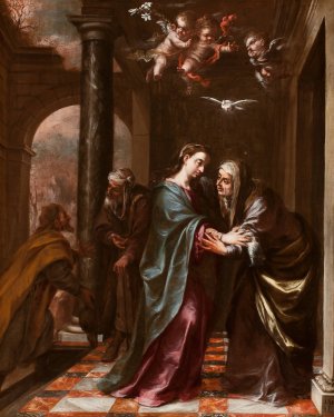 The Visitation by Juan De Valdes Leal Oil Painting