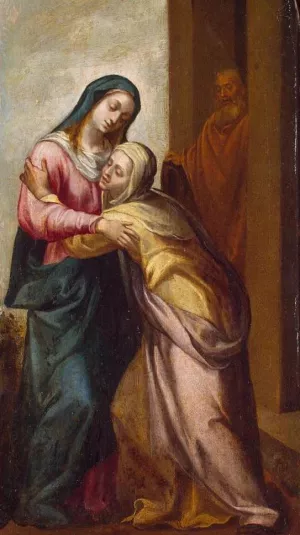 Visitation by Juan Del Castillo Oil Painting