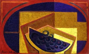Black Grapes by Juan Gris - Oil Painting Reproduction