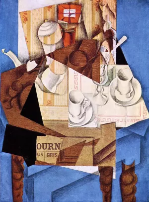 Breakfast II by Juan Gris - Oil Painting Reproduction