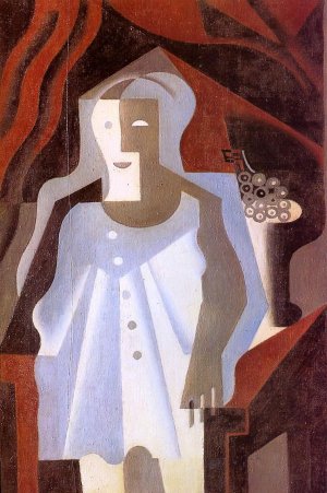 Clown Oil painting by Juan Gris
