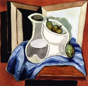 Compotier and Carafe by Juan Gris - Oil Painting Reproduction