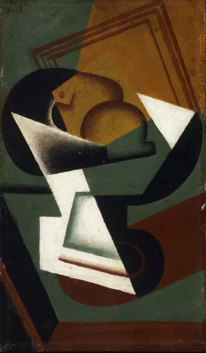 Dish of Fruit by Juan Gris Oil Painting