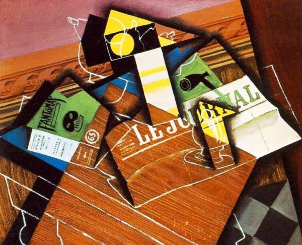 Main Product Photo of Fantomas Painting by Juan Gris