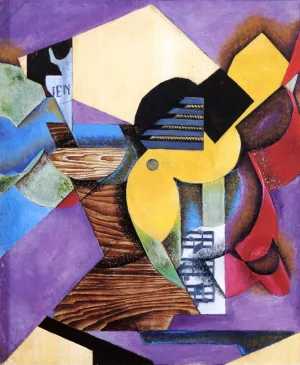 Guitar Oil painting by Juan Gris