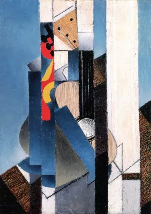 Guitar Oil painting by Juan Gris