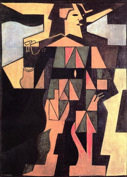 Main Product Photo of Harlequin Painting by Juan Gris