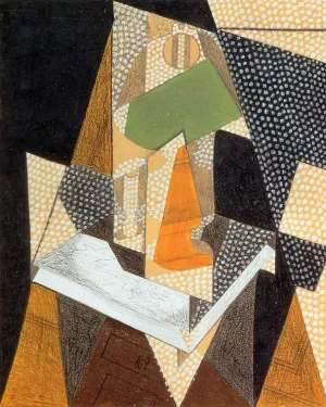 Lamp by Juan Gris - Oil Painting Reproduction