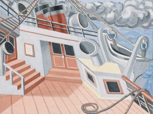 Le Pont D'un Transat by Juan Gris Oil Painting