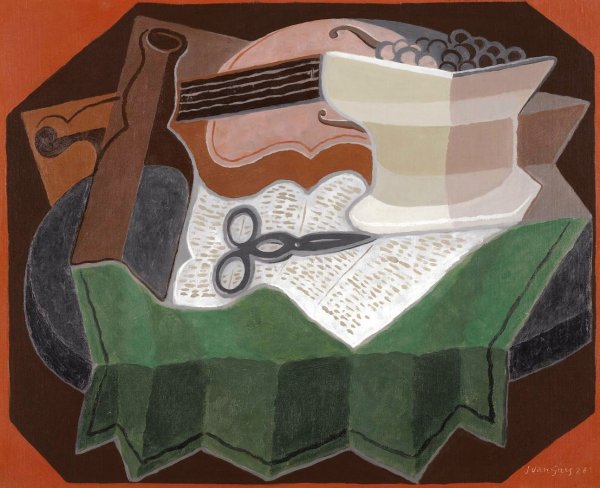 Main Product Photo of Les Ciseaux Painting by Juan Gris