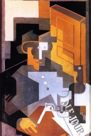 Man from Touraine by Juan Gris - Oil Painting Reproduction