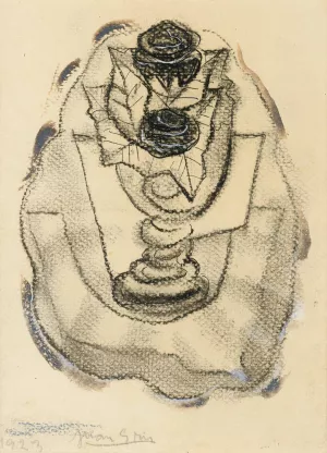 Nature Morte Au Vase De Roses by Juan Gris Oil Painting