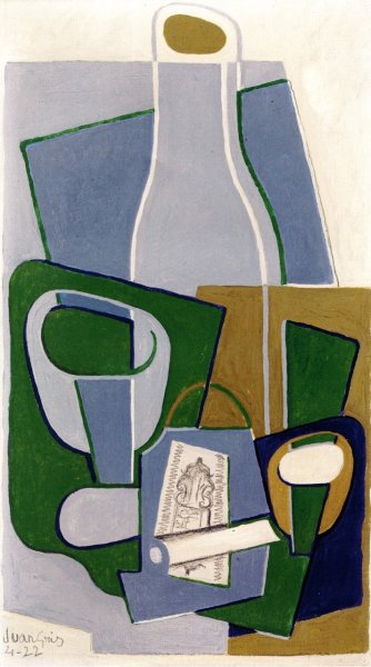 Main Product Photo of Pipe and Pack of Tobacco Painting by Juan Gris