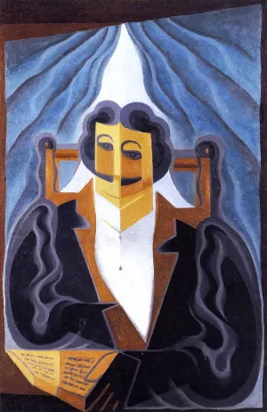 Portrait of a Man painting by Juan Gris