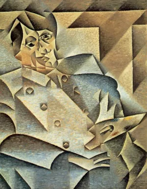 Portrait of Picasso by Juan Gris - Oil Painting Reproduction