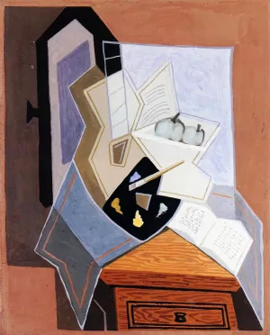 Still Life at the Open Window by Juan Gris - Oil Painting Reproduction