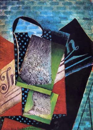 Still Life dedicated to Andre Salmon by Juan Gris - Oil Painting Reproduction