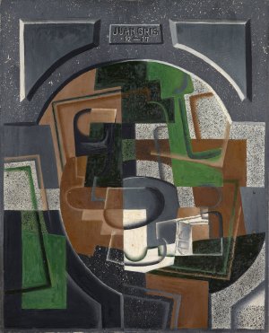 Still life with Blackboard by Juan Gris Oil Painting