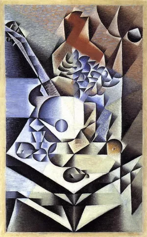 Still Life with Flowers by Juan Gris Oil Painting