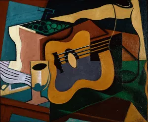 Still Life with Guitar by Juan Gris Oil Painting