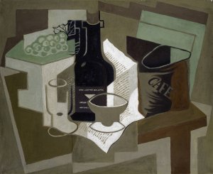 The Bag of Coffee by Juan Gris Oil Painting
