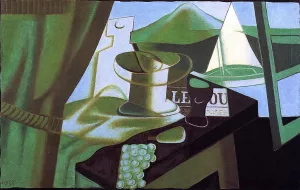 The Bay Oil painting by Juan Gris