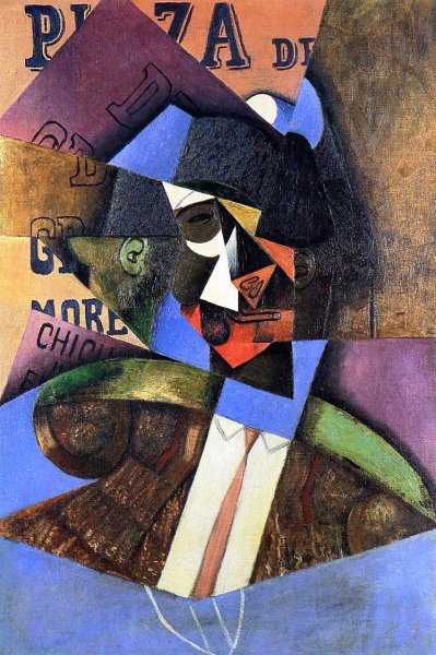 Main Product Photo of The Bull Fighter Painting by Juan Gris