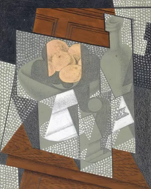 The Fruit Bowl by Juan Gris Oil Painting