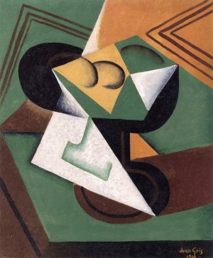 The Fruit Bowl Oil painting by Juan Gris
