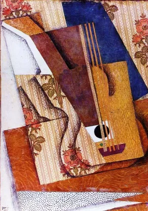 The Guitar by Juan Gris - Oil Painting Reproduction