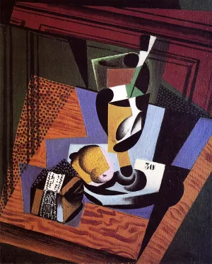 The Packet of Tobacco by Juan Gris - Oil Painting Reproduction