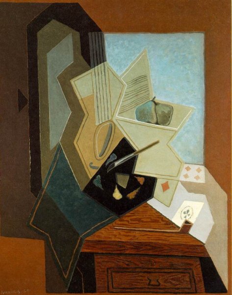 Main Product Photo of The Painter's Window Painting by Juan Gris