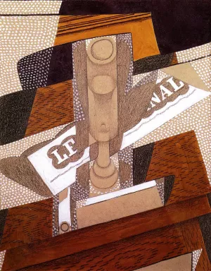 The Pipe Oil painting by Juan Gris