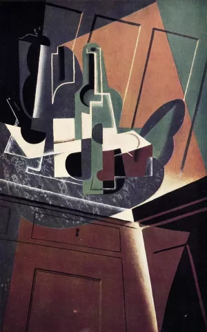 The Sideboard Oil painting by Juan Gris