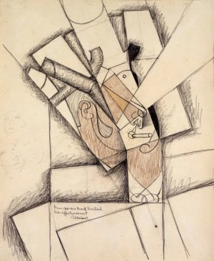 The Smoker II by Juan Gris Oil Painting