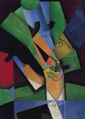 The Smoker by Juan Gris Oil Painting