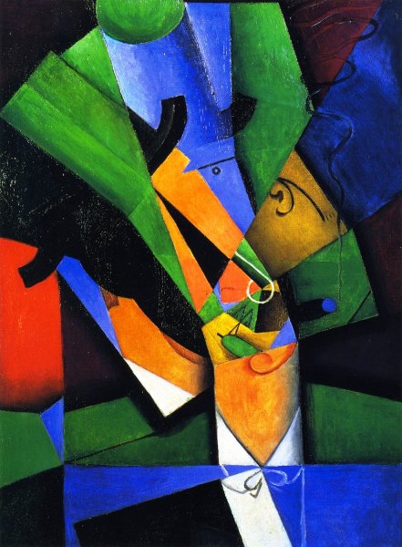 Main Product Photo of The Smoker Painting by Juan Gris