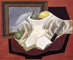 The Table in Front of the Picture by Juan Gris - Oil Painting Reproduction