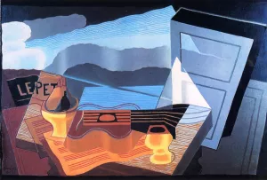 View across the Bay Oil painting by Juan Gris