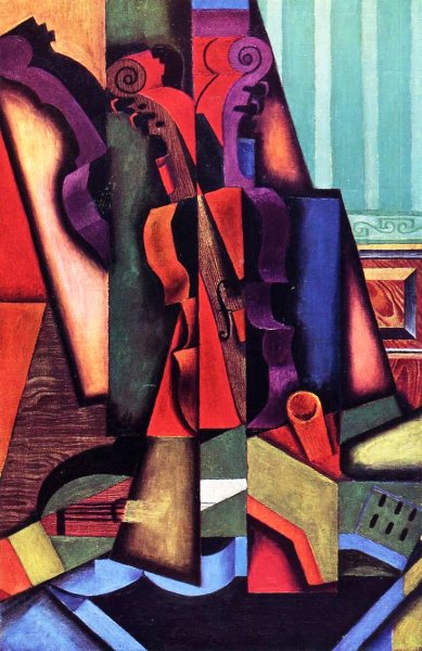 Main Product Photo of Violin and Guitar Painting by Juan Gris