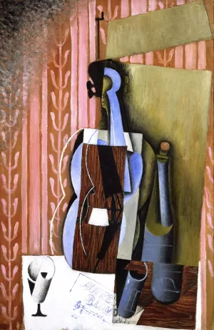 Violin by Juan Gris - Oil Painting Reproduction