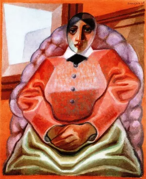 Woman in an Armchair Oil painting by Juan Gris