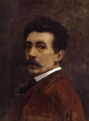 Autorretrato painting by Juan Joaquin Agrasot