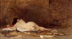Desnudo Apunte painting by Juan Joaquin Agrasot