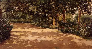 Un Jardin Valenciano by Juan Joaquin Agrasot Oil Painting