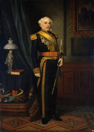 General Jose Antonio Paez by Juan Jorge Peoli Oil Painting