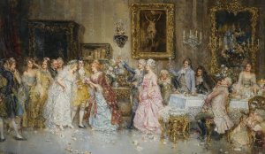 El Banquete Nupcial by Juan Pablo Salinas Oil Painting