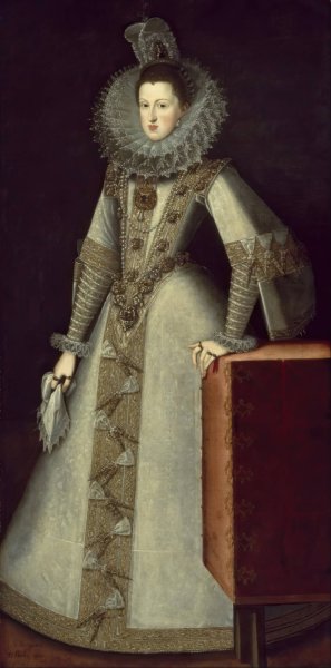 Margaret of Austria, Queen of Spain by Juan Pantoja De La Cruz Oil Painting