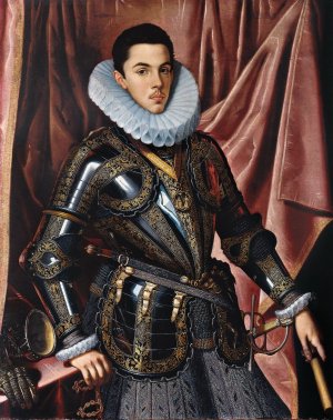 Portrait of Prince Philip Emmanuel of Savoy by Juan Pantoja De La Cruz Oil Painting